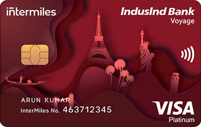 Intermiles Voyage Visa Credit Card - IndusInd Bank
